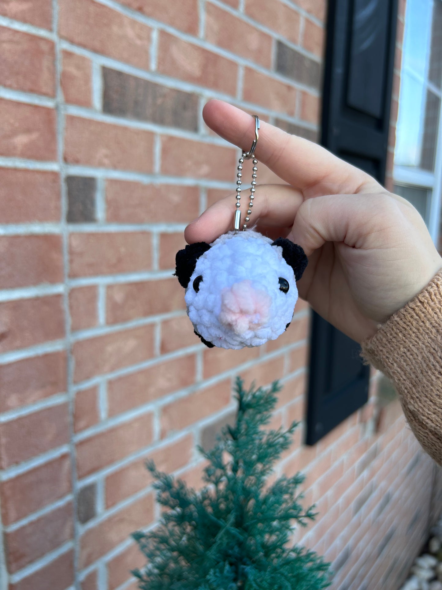 Opossum keychain