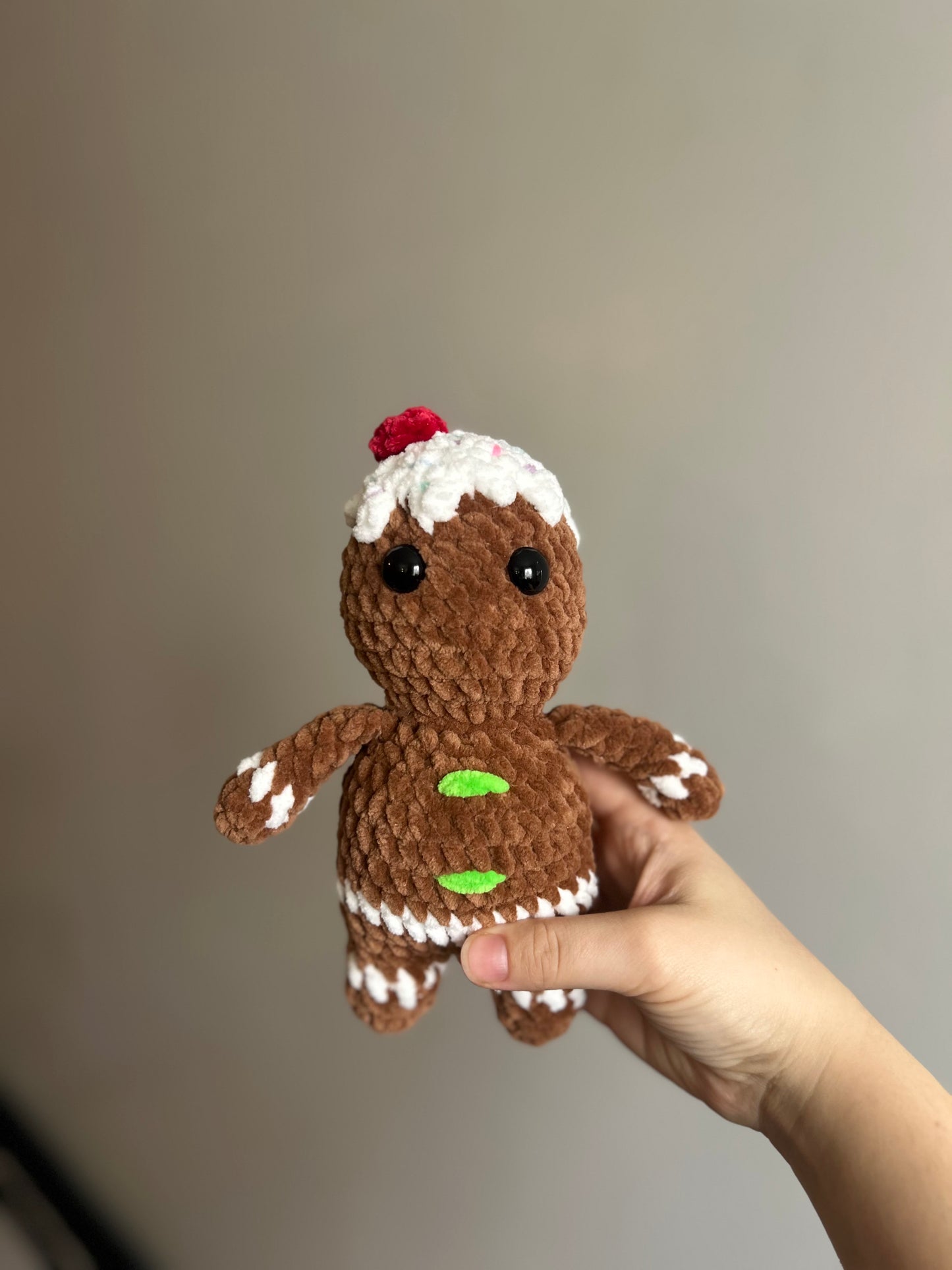 Gingerbread man with sprinkle icing