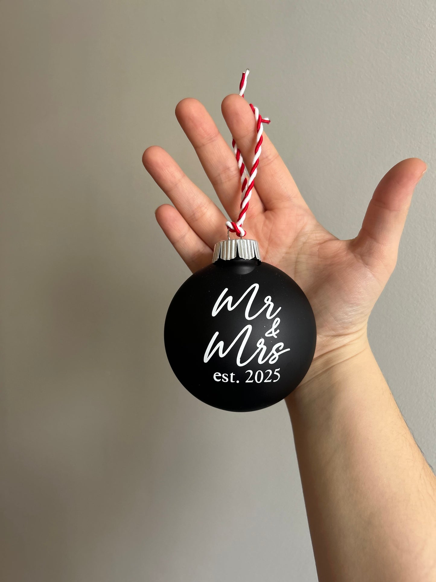 Mr/Mrs Ornament - Matte Black