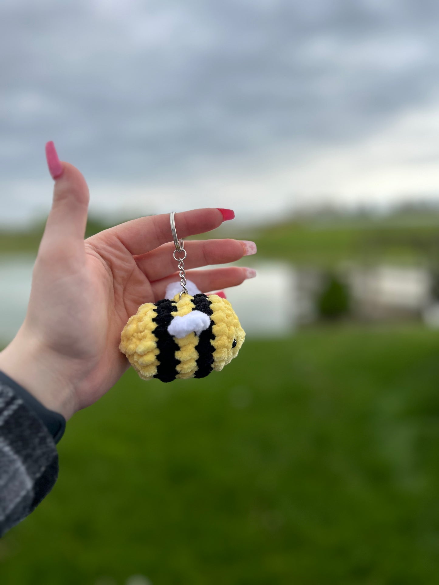 Bee Keychain/ Backpack Charm