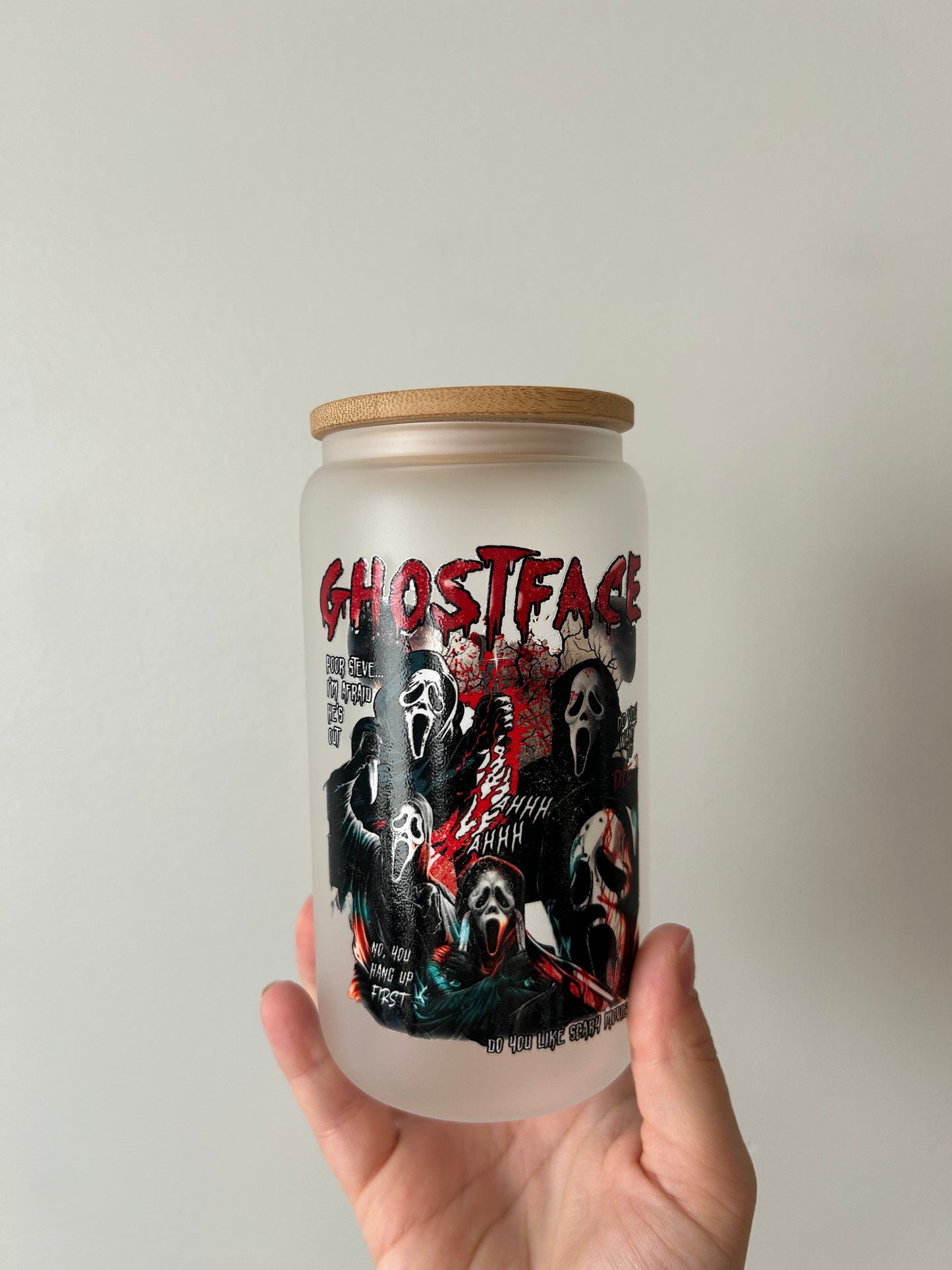 Ghost Movie Glass Can