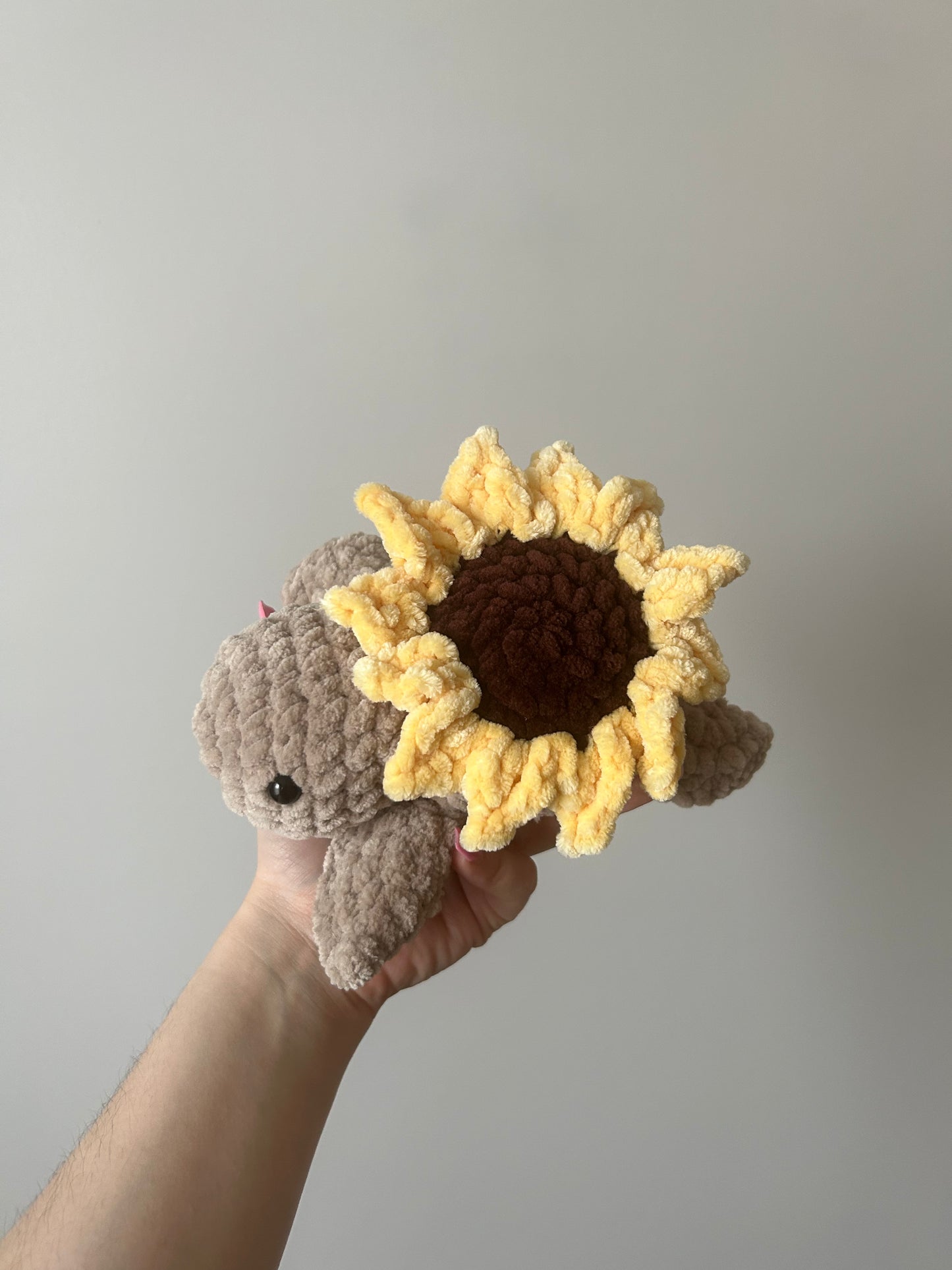 Sunflower Turtle Plushie - Made to Order