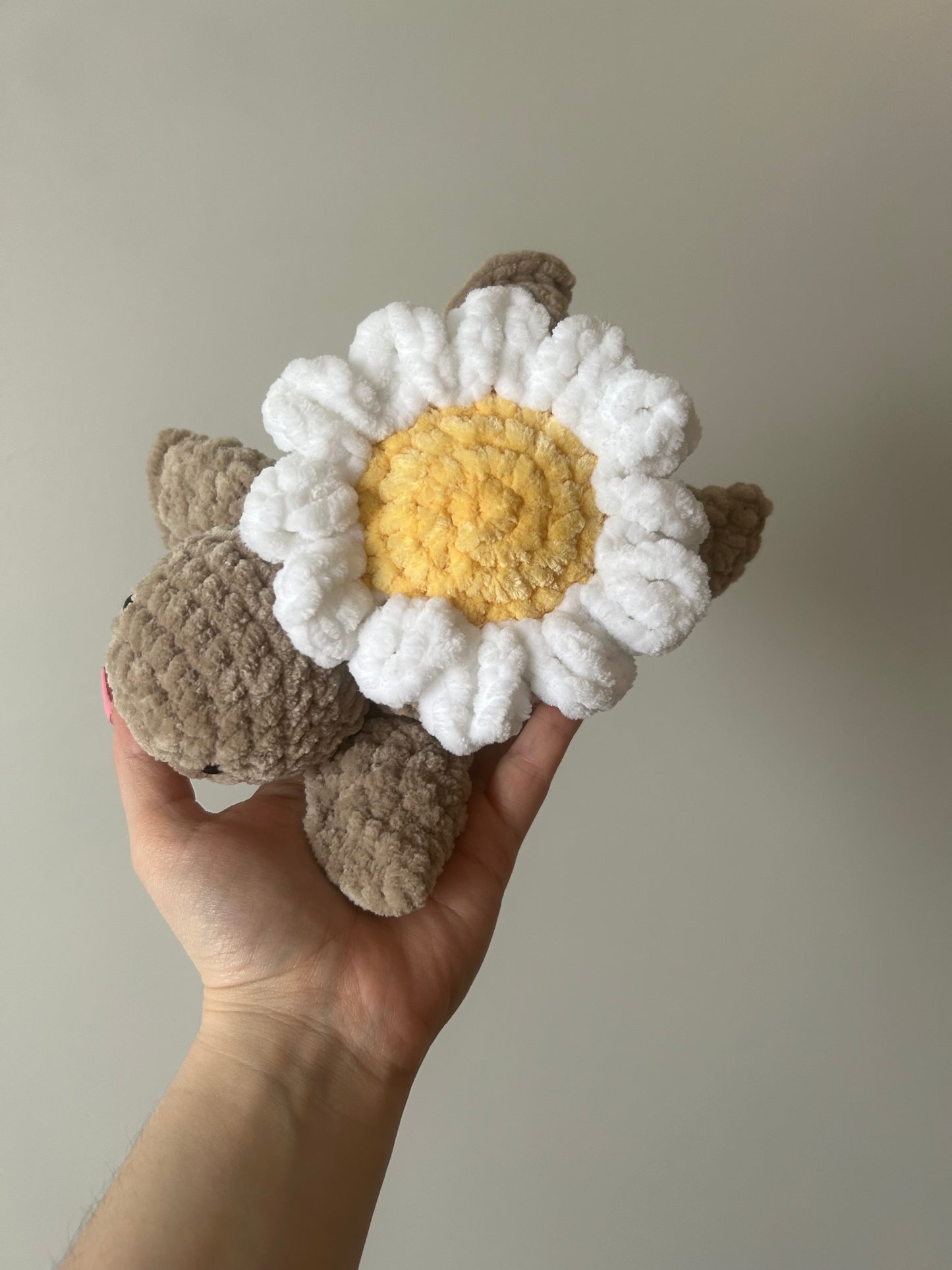 Daisy Turtle Plushie- Made to Order