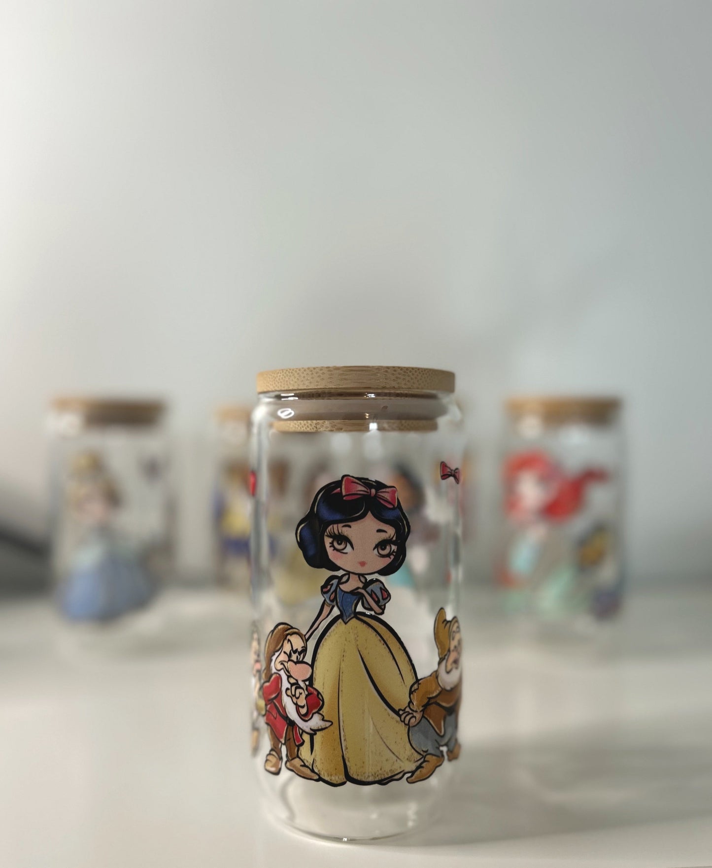 Princess Snow Glass Can