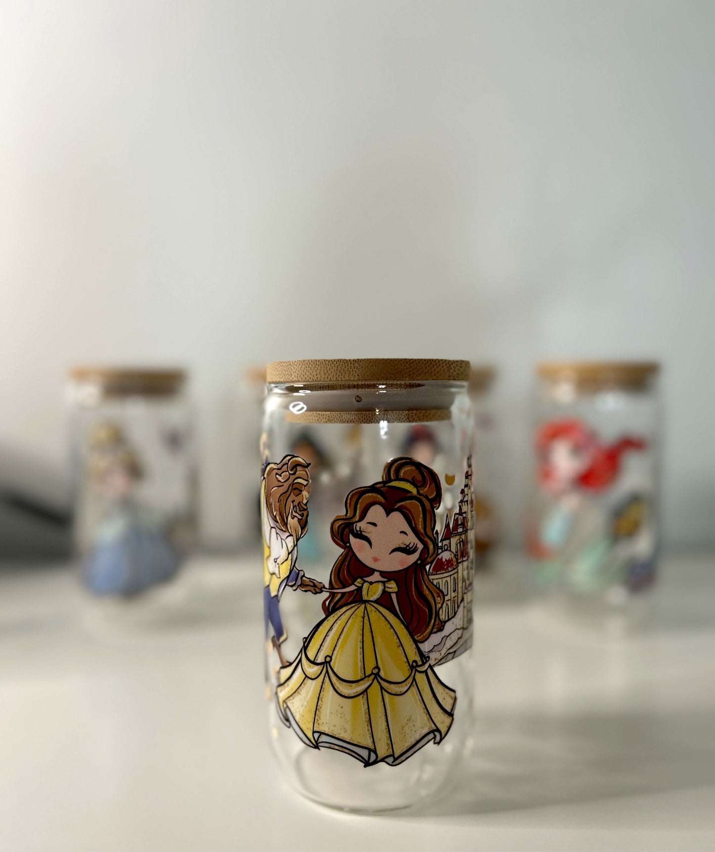 Princess Belle Glass Can