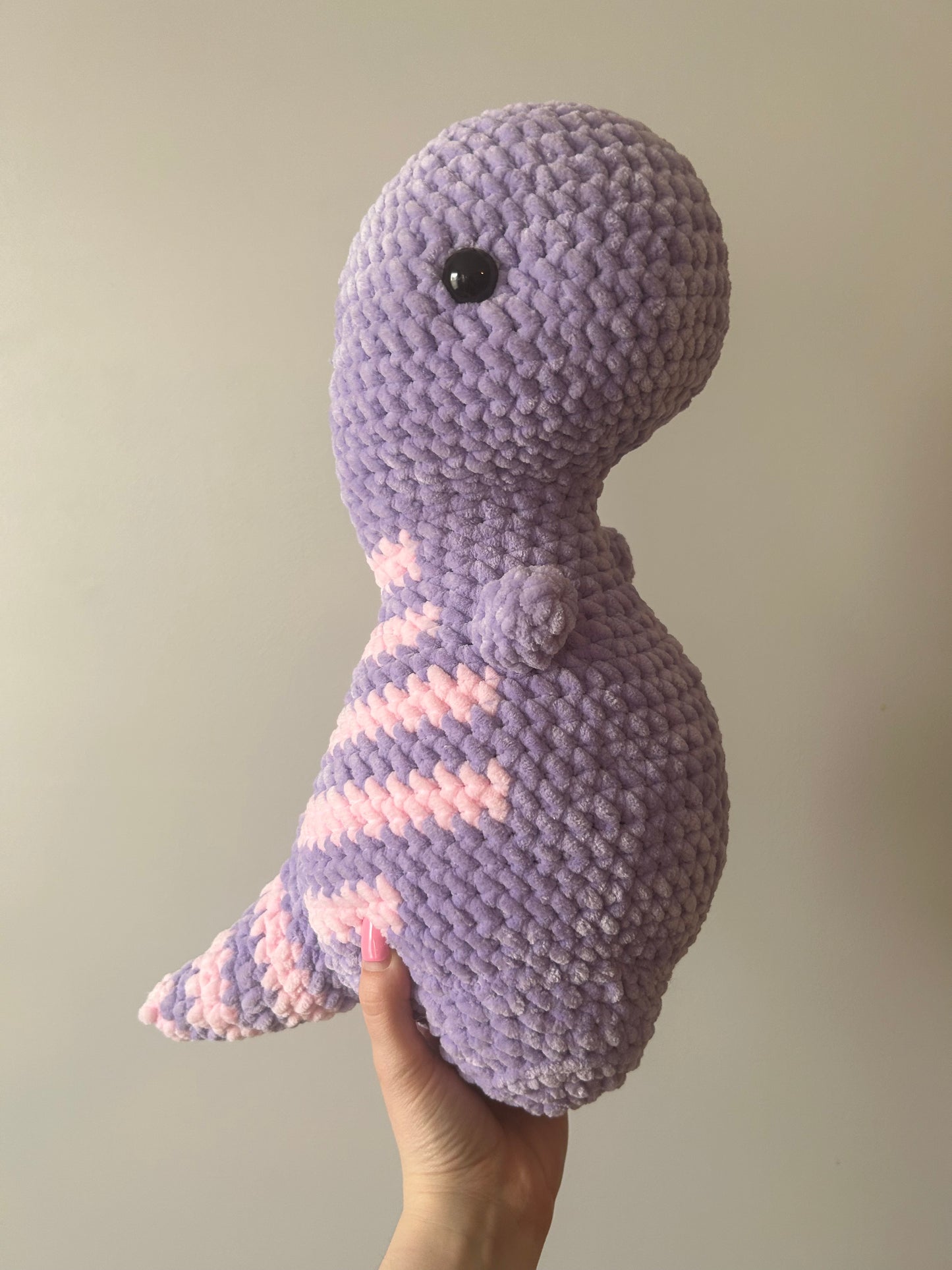Large Purple and Pink Dino- Made to Order