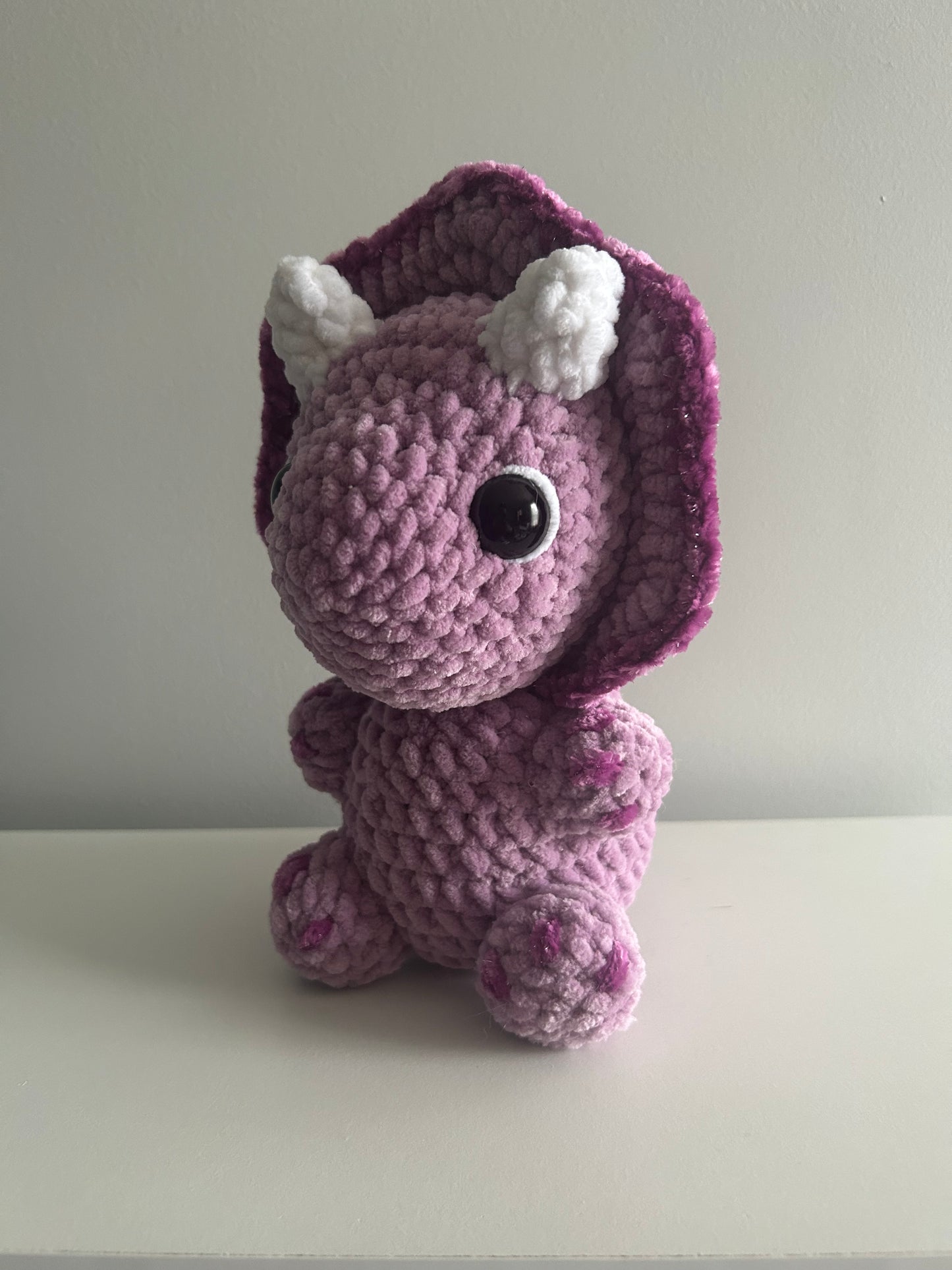 Purple Triceratops- Made to Order