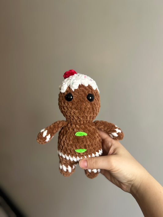 Gingerbread man with sprinkle icing