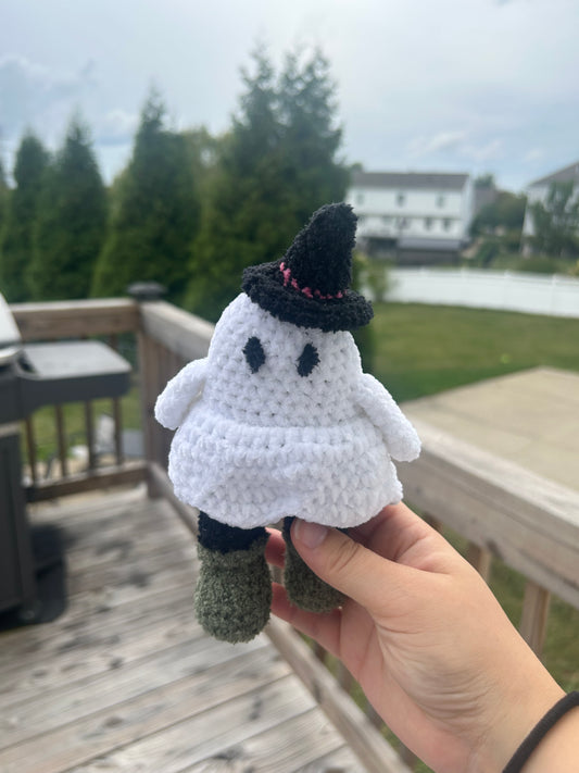 Mini Ghost with Witch Hat
