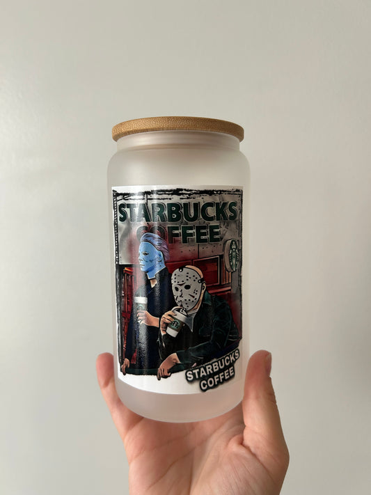 Horror Starbucks Glass Can