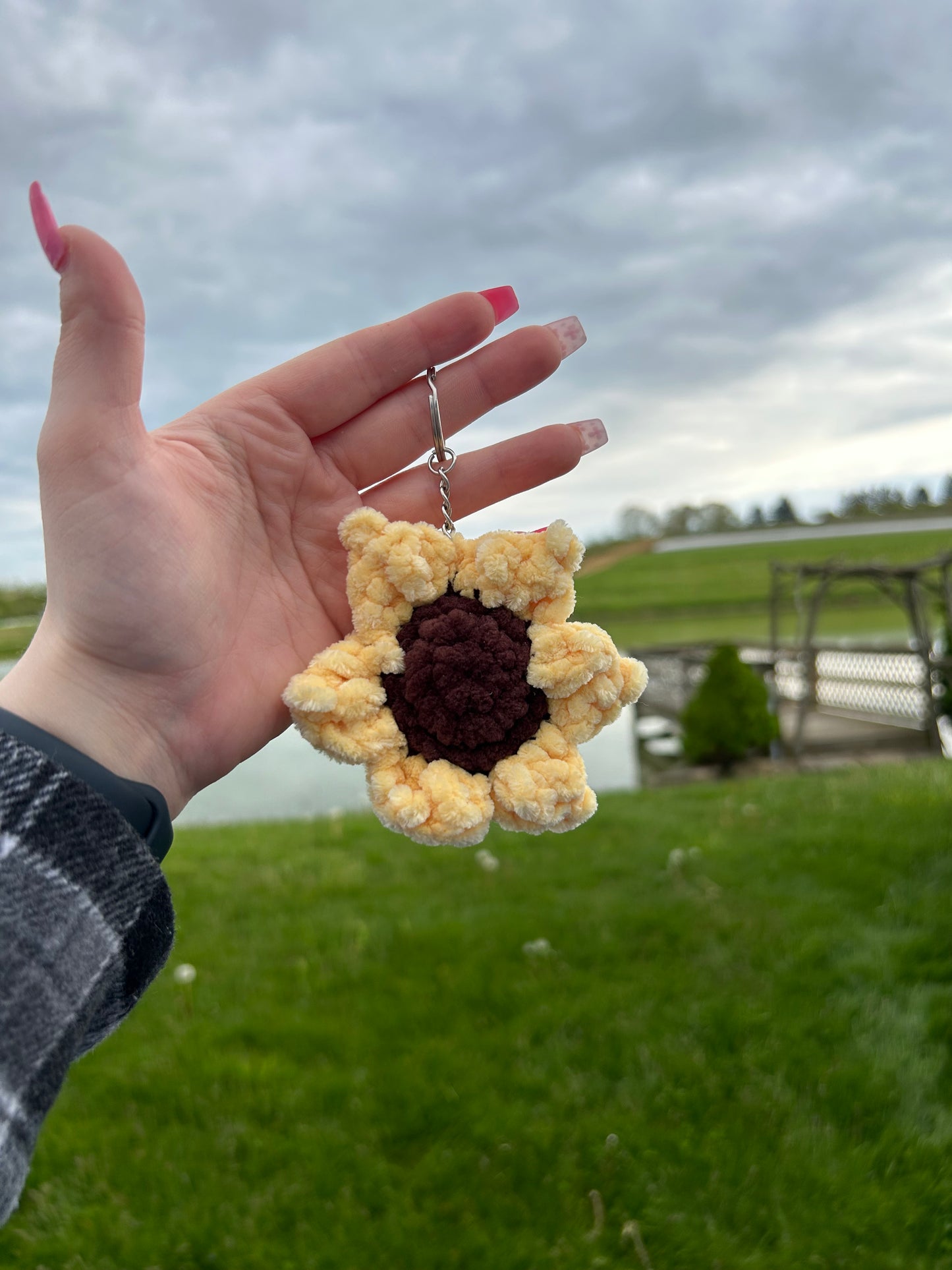 Sunflower Keychain/ Backpack Charm