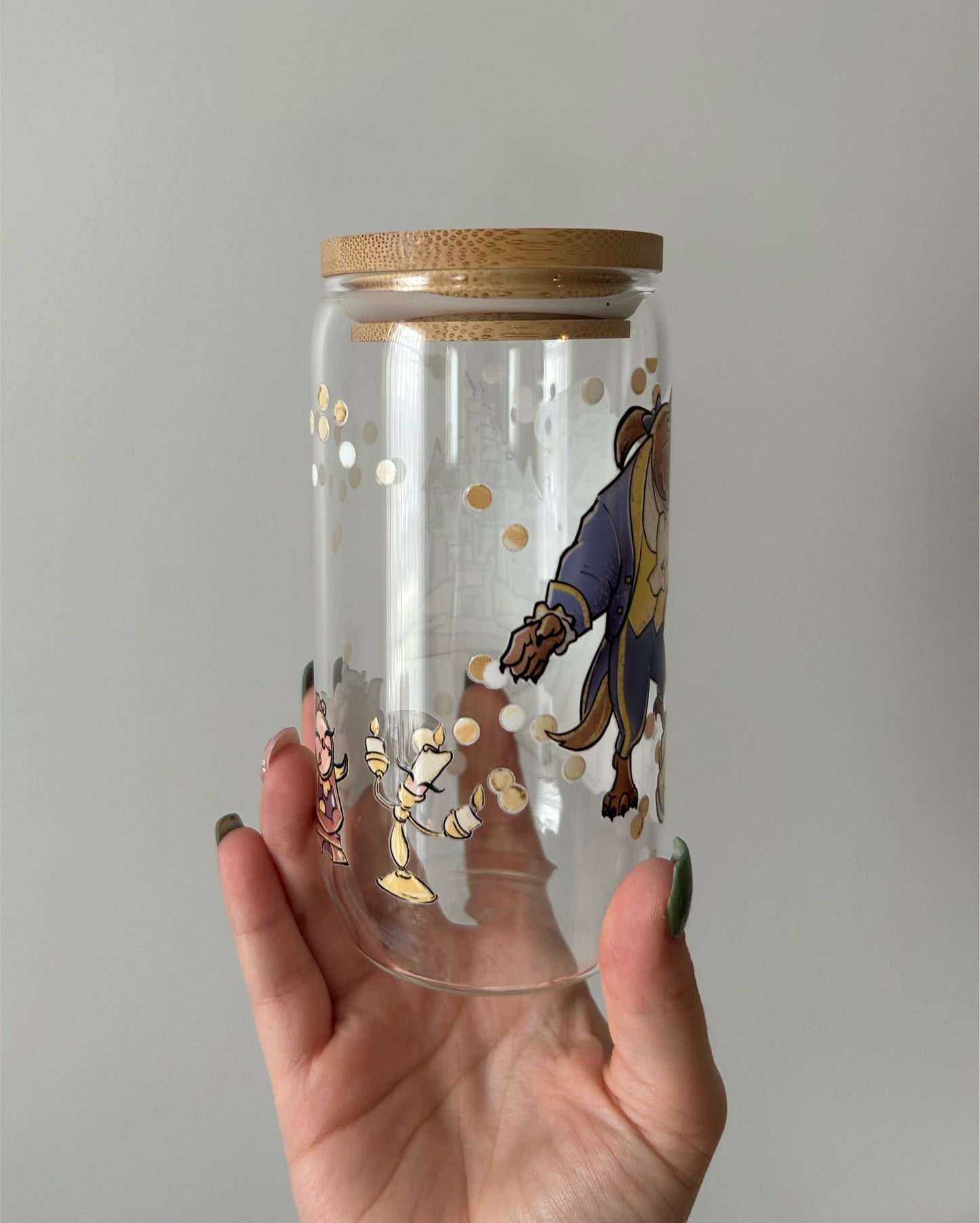 Princess Belle Glass Can