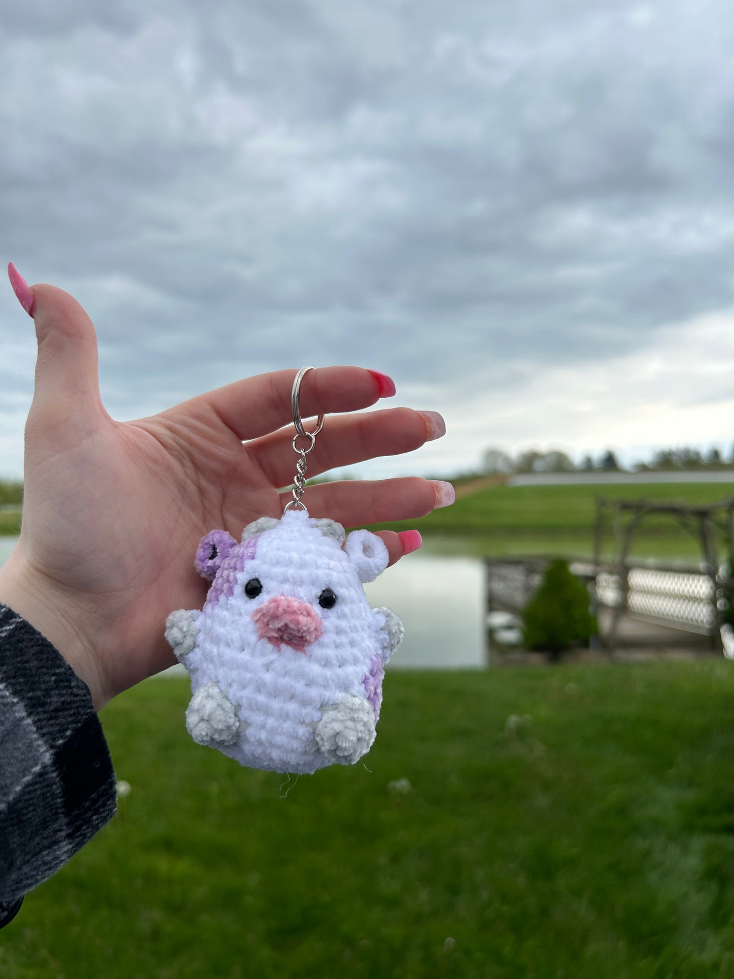 Cow Keychain/ Backpack Charm