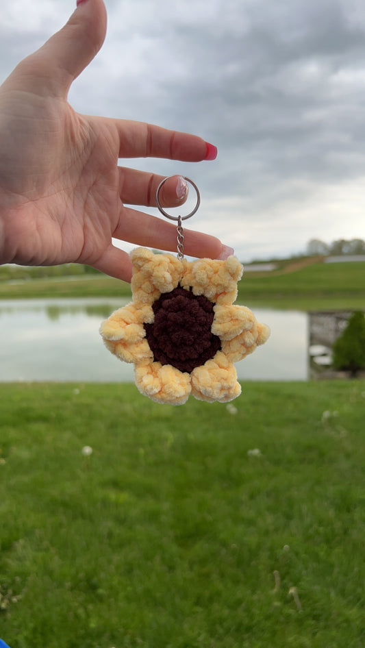 Sunflower Keychain/ Backpack Charm