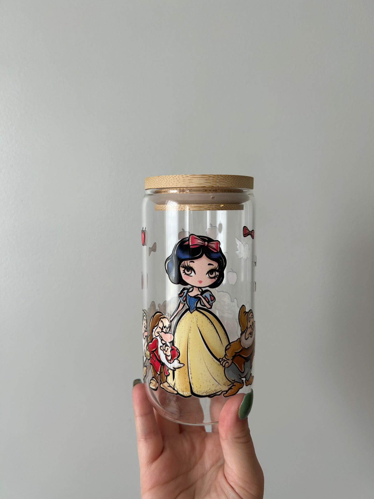 Princess Snow Glass Can