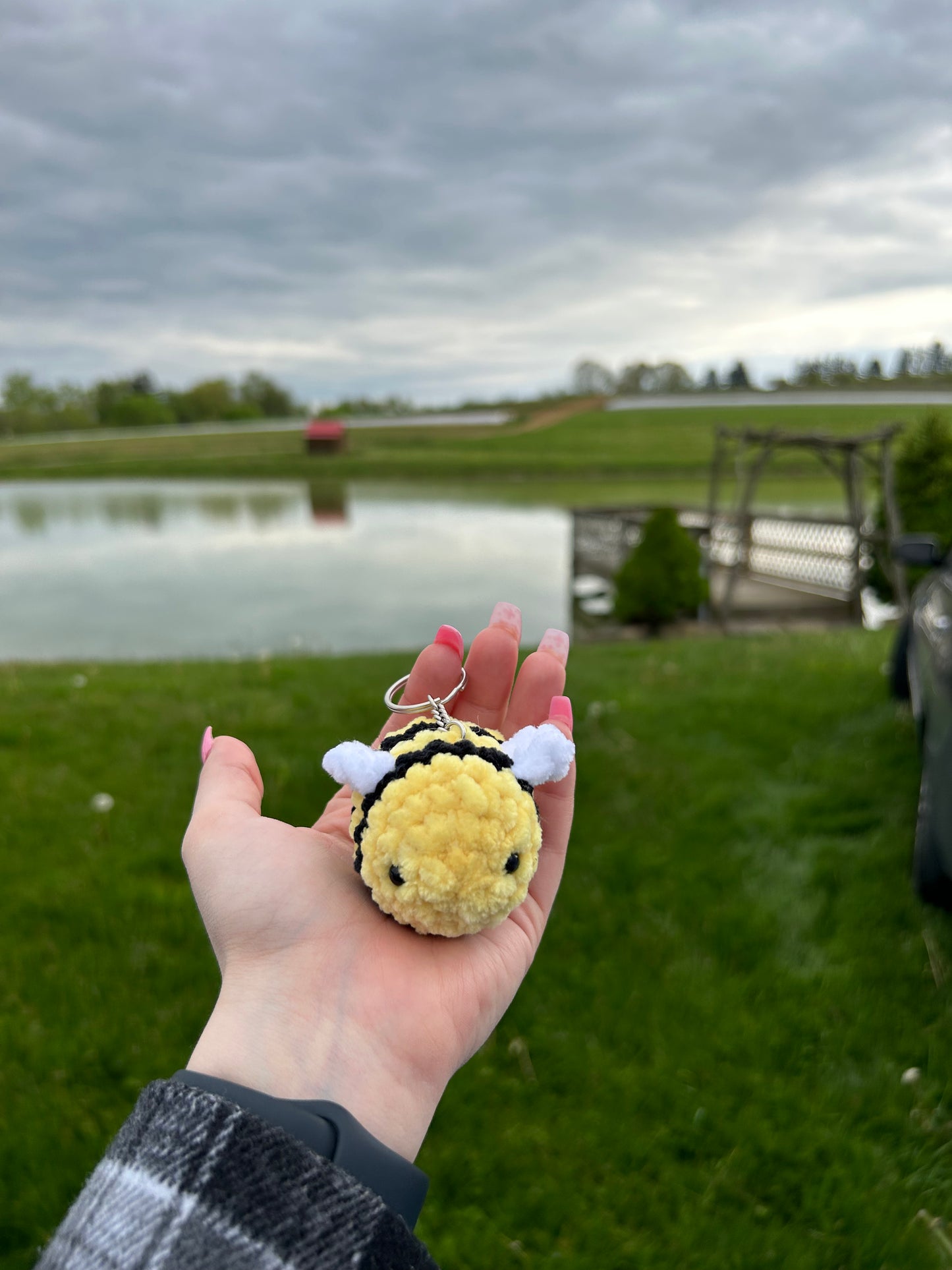 Bee Keychain/ Backpack Charm
