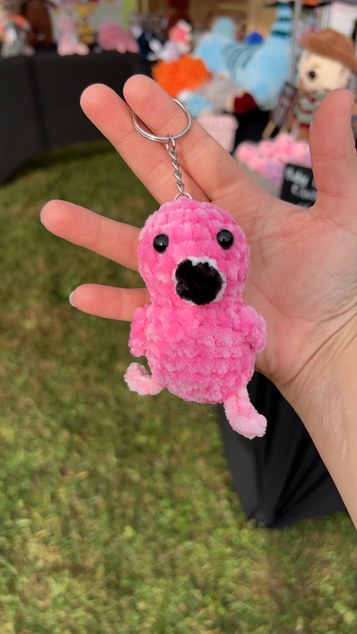 Flamingo keychain