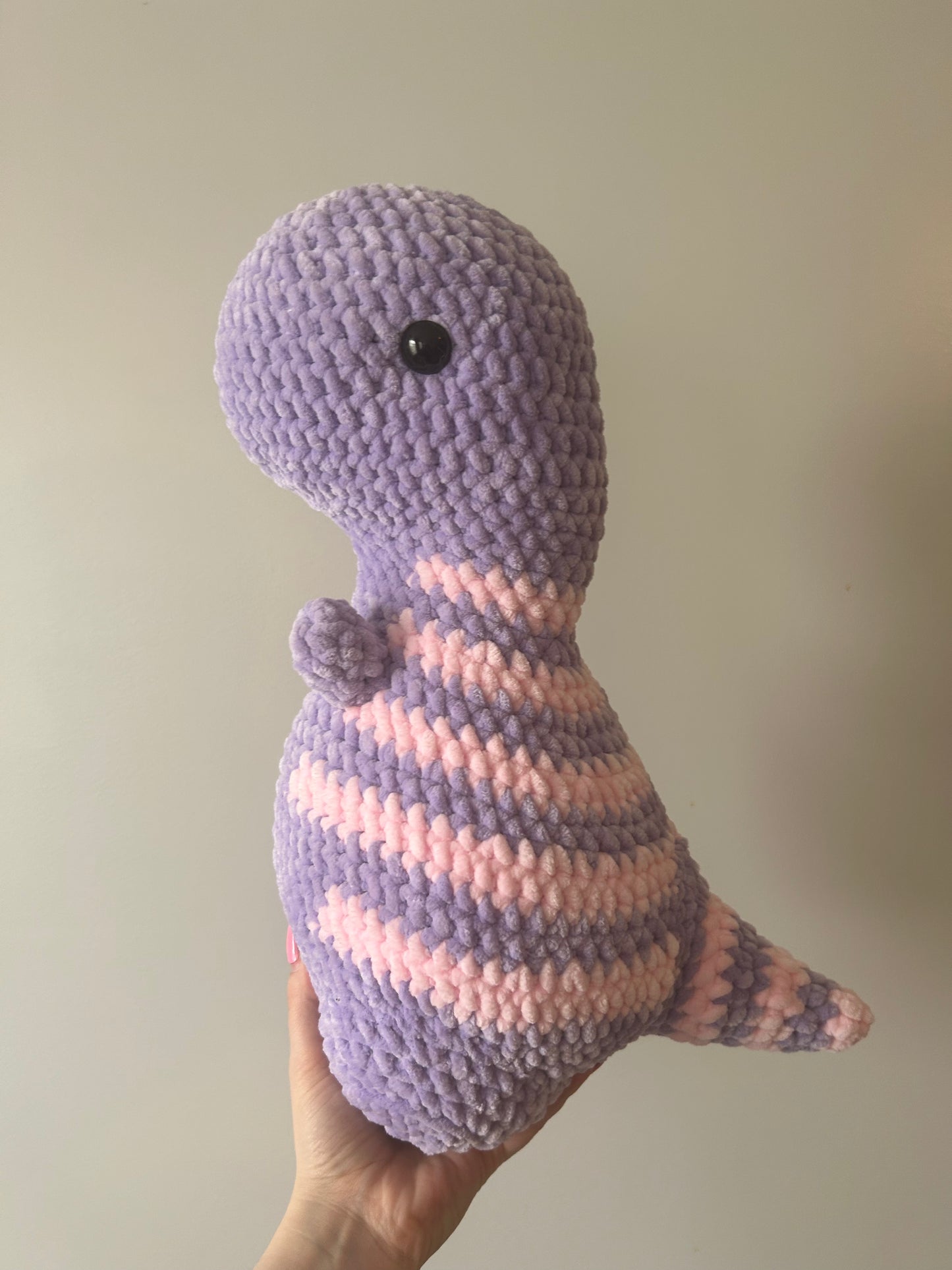 Large Purple and Pink Dino- Made to Order