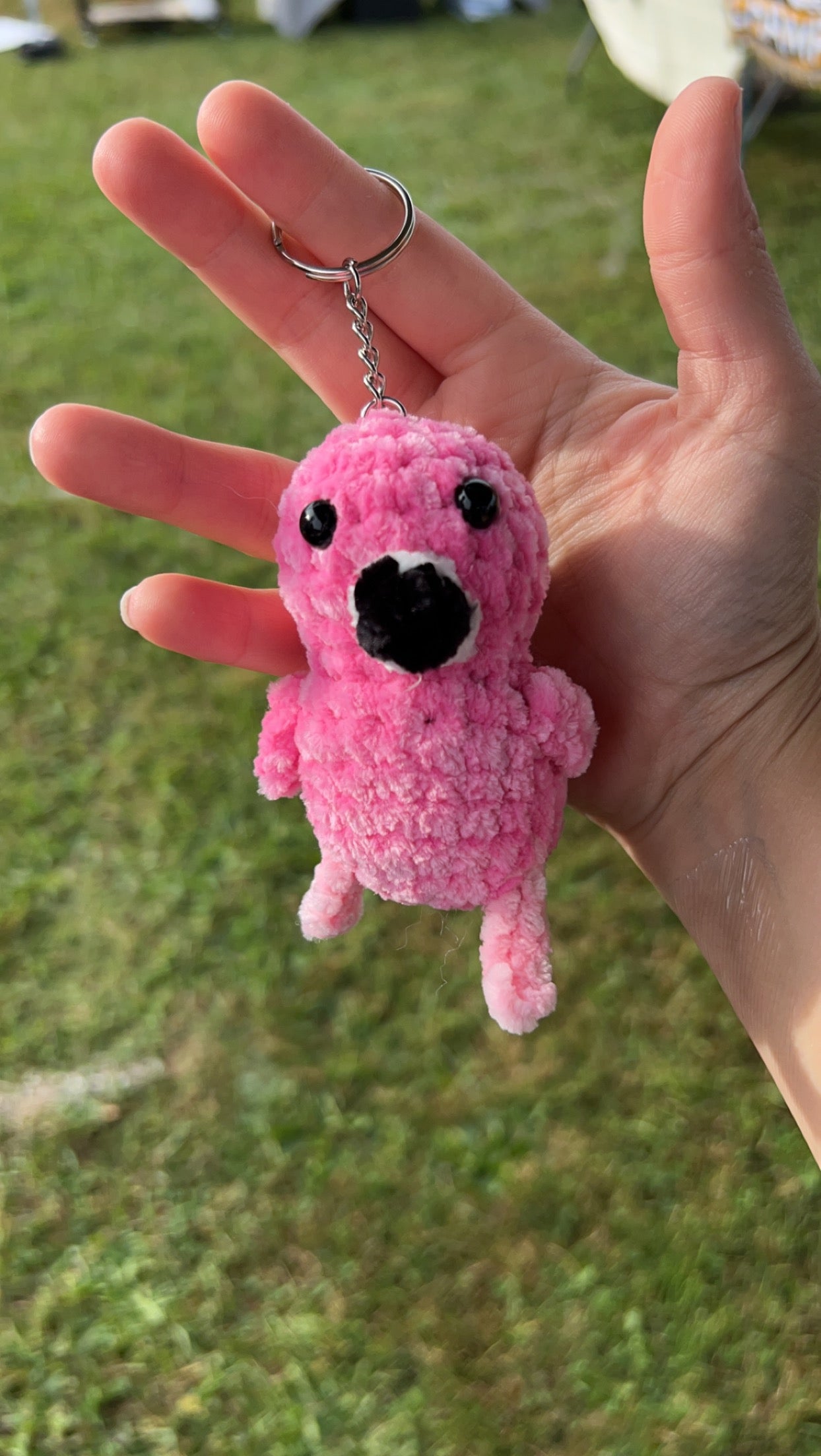 Flamingo keychain