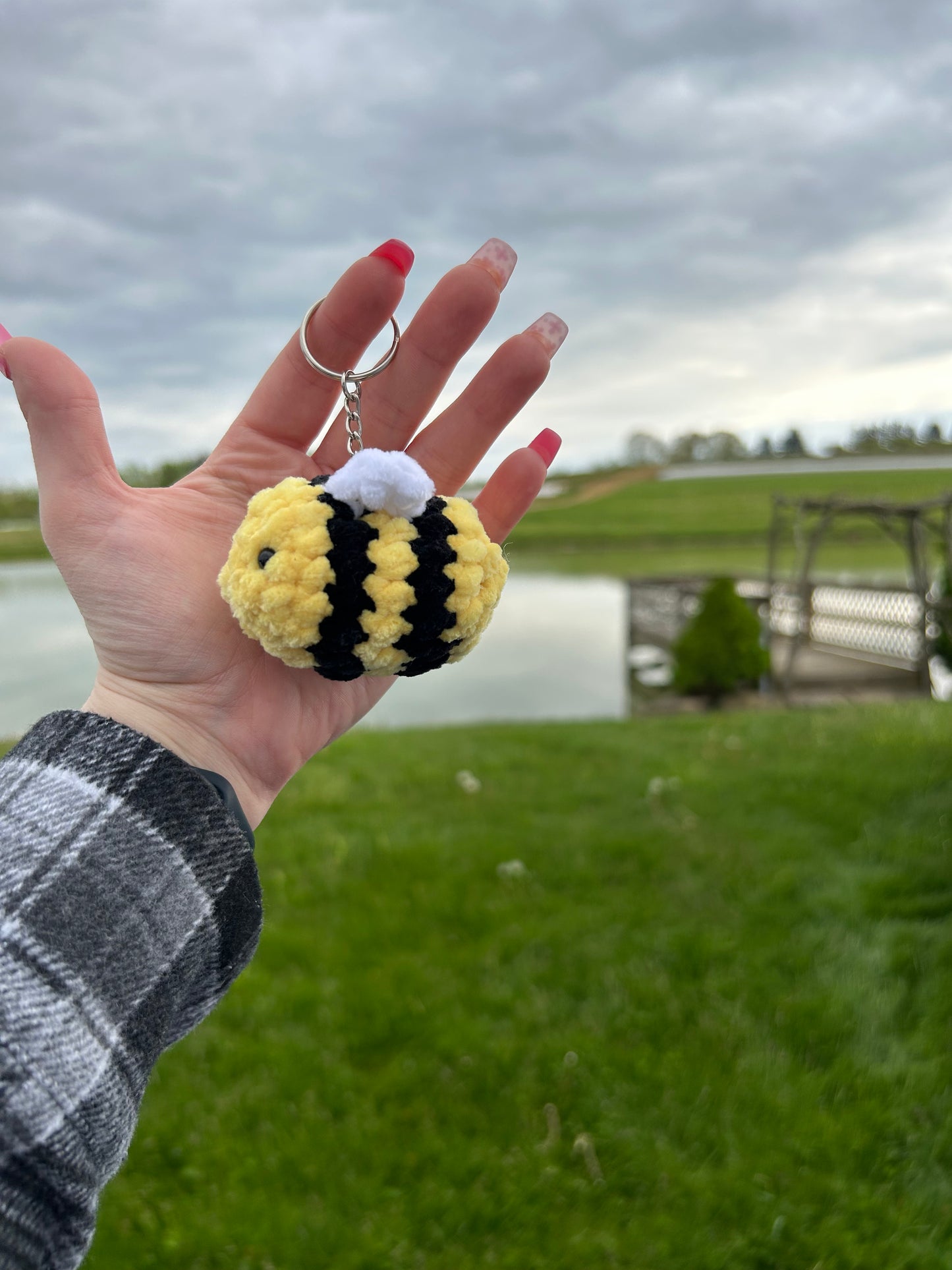 Bee Keychain/ Backpack Charm