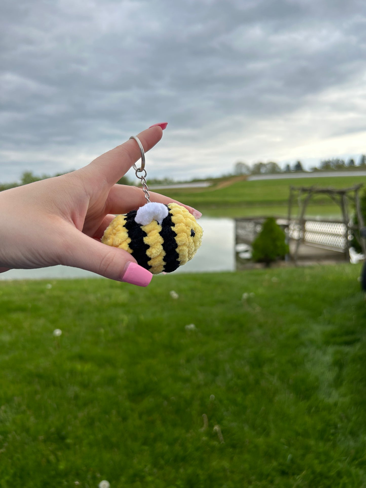 Bee Keychain/ Backpack Charm