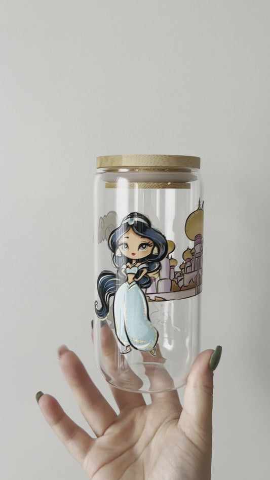 Genie Princess Glass Can